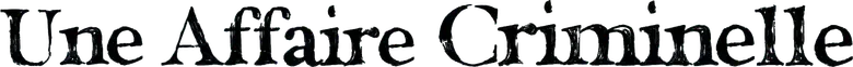 Une affaire criminelle logo