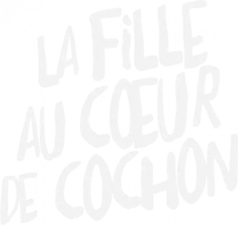 La Fille au cœur de cochon logo