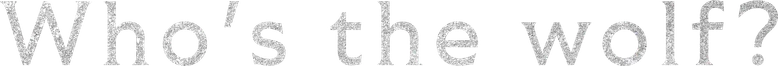 オオカミには騙されない logo