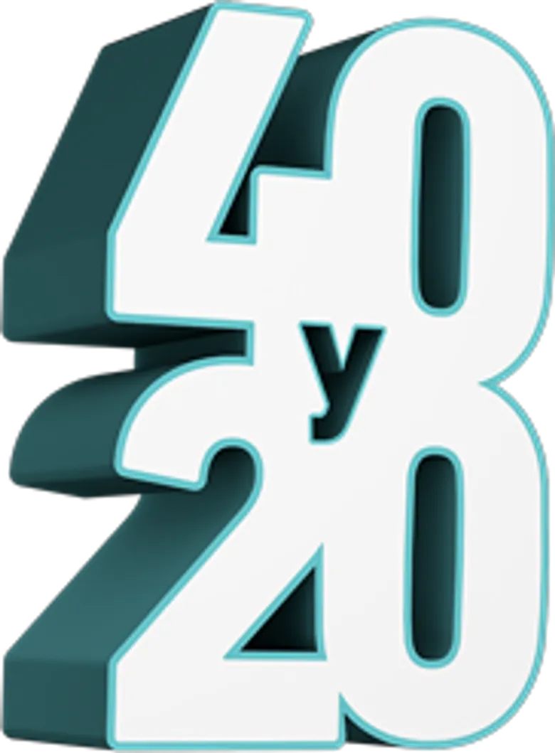 40 y 20 logo