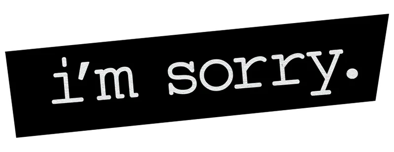 I'm Sorry logo